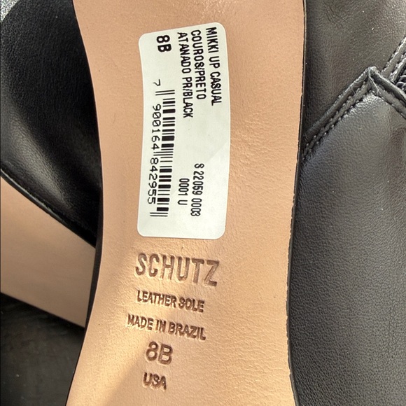 Shutz Mikki Up Leather Stiletto Tall Boots NWOB Size 8 - Picture 13 of 14